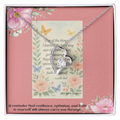 Encouragement Gift for Her – Inspirational Heart Necklace for Daughter, Wife, Sister or Best Friend