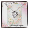 Gift for Mom That Says I Love You Without Words 💖 Keepsake Necklace