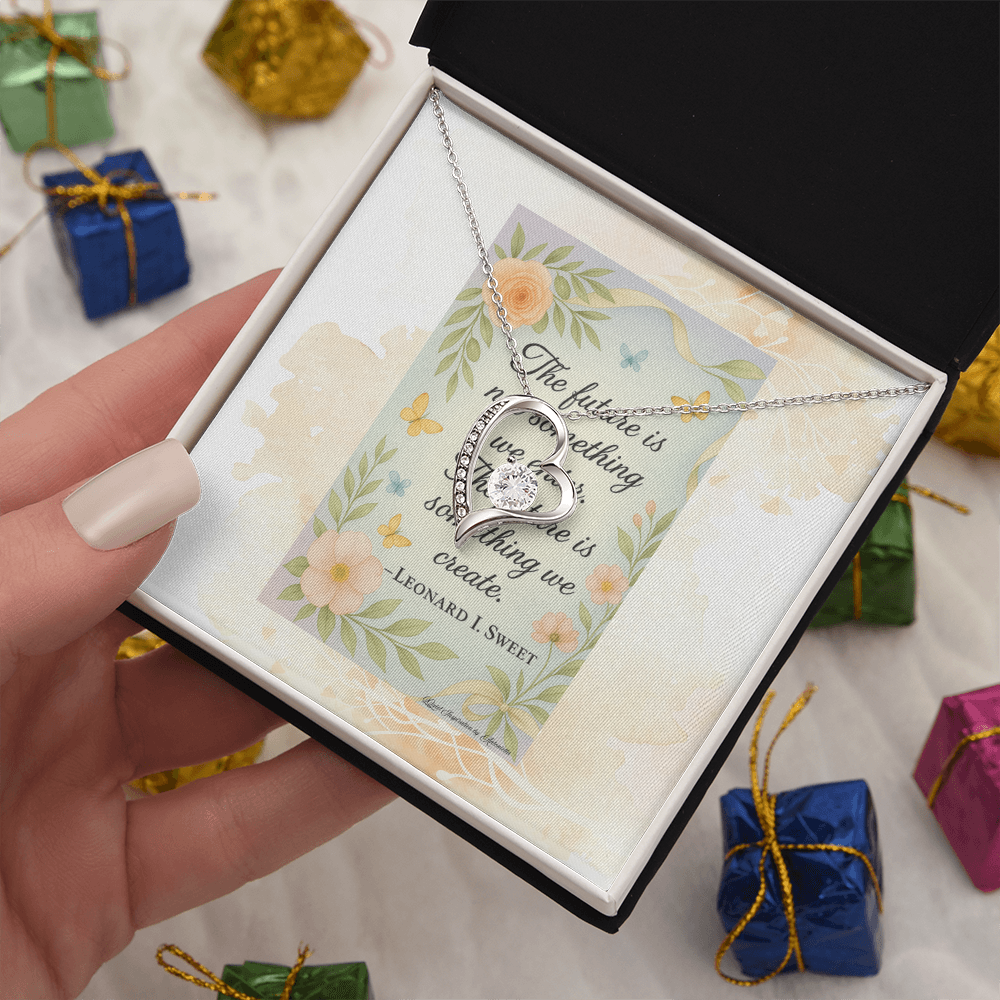 Inspirational Future Necklace for Women – “Create Your Future” Motivational Gift | Encouragement Jewelry for New Beginnings