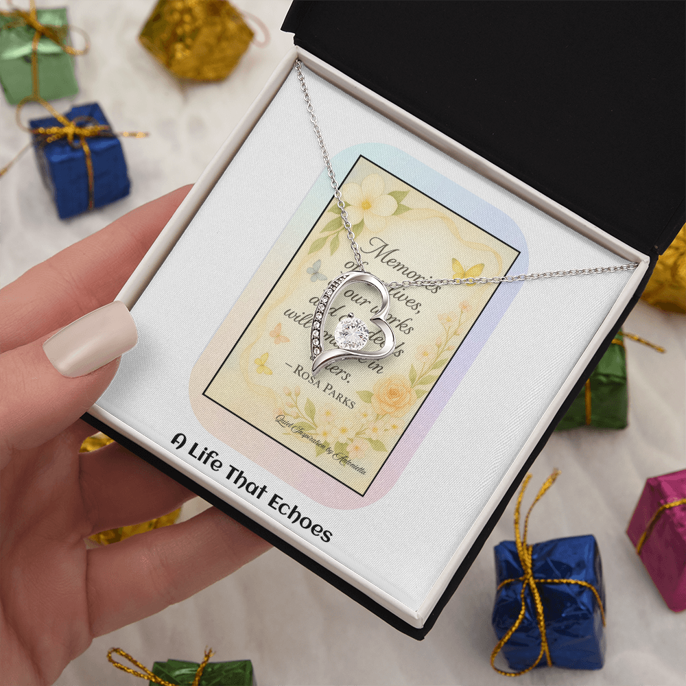 Encouragement Necklace for Women – Meaningful Gift About Legacy, Memories & Making a Difference