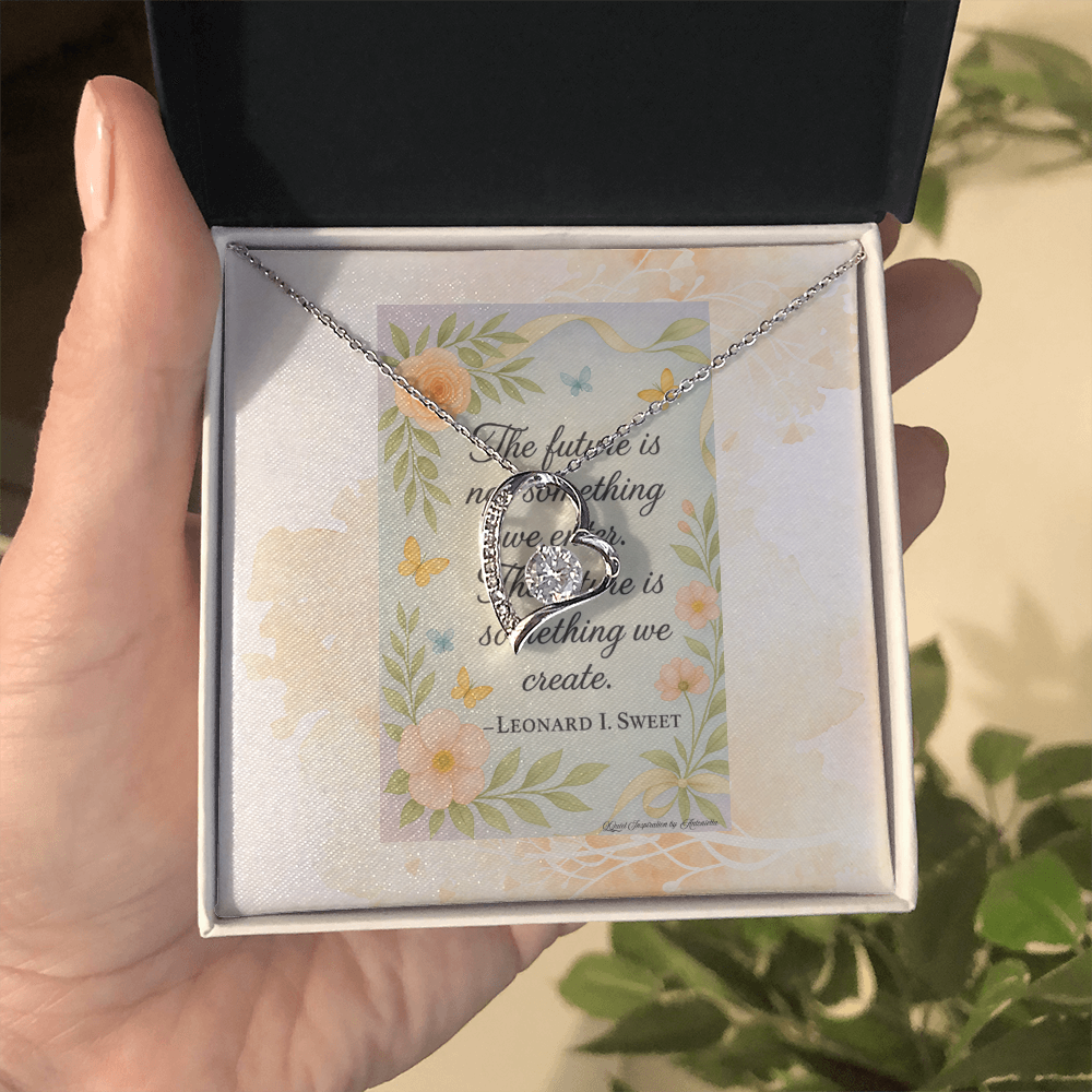 Inspirational Future Necklace for Women – “Create Your Future” Motivational Gift | Encouragement Jewelry for New Beginnings