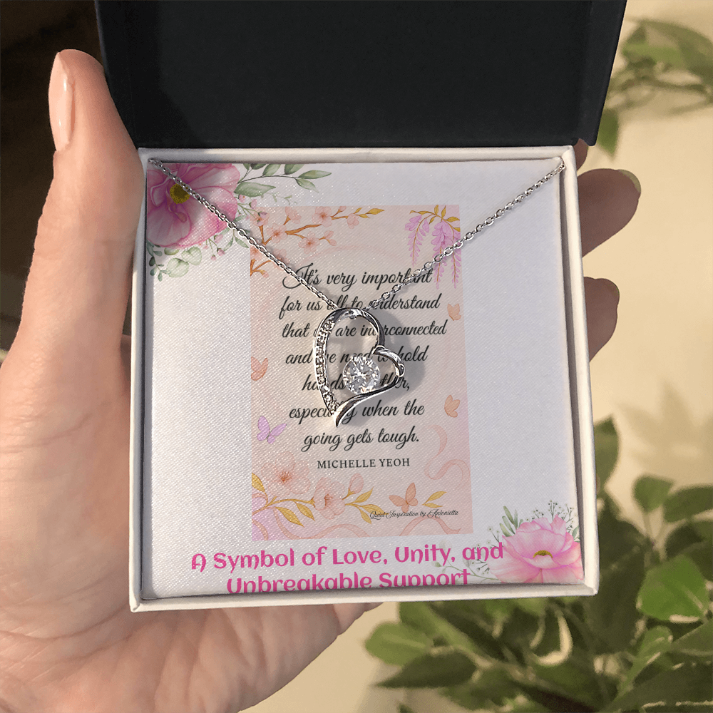 Elegant Heart Necklace for Women – Meaningful Love & Support Gift for Someone Special