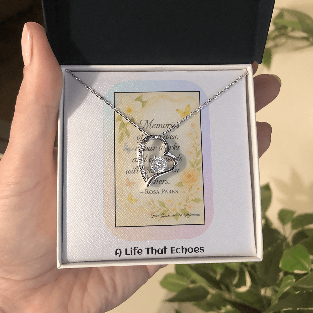 Encouragement Necklace for Women – Meaningful Gift About Legacy, Memories & Making a Difference