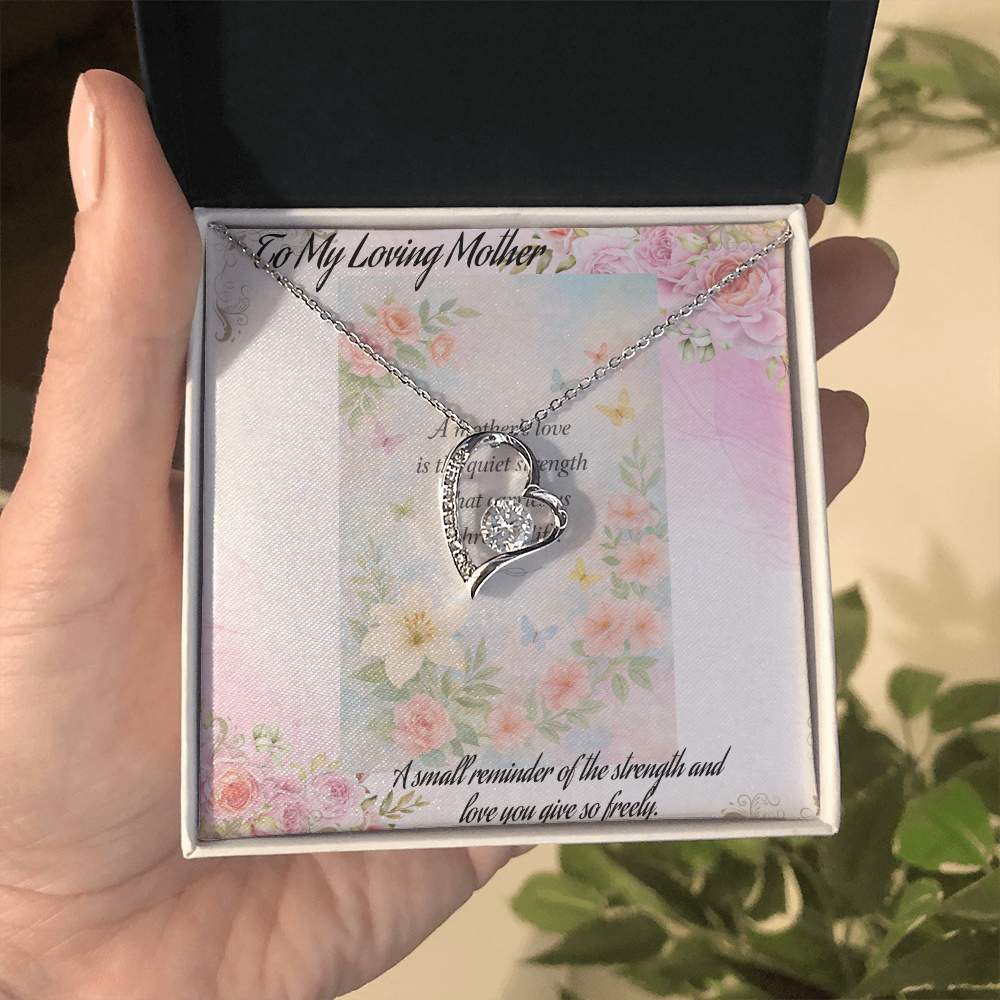 Gift for Mom That Says I Love You Without Words 💖 Keepsake Necklace