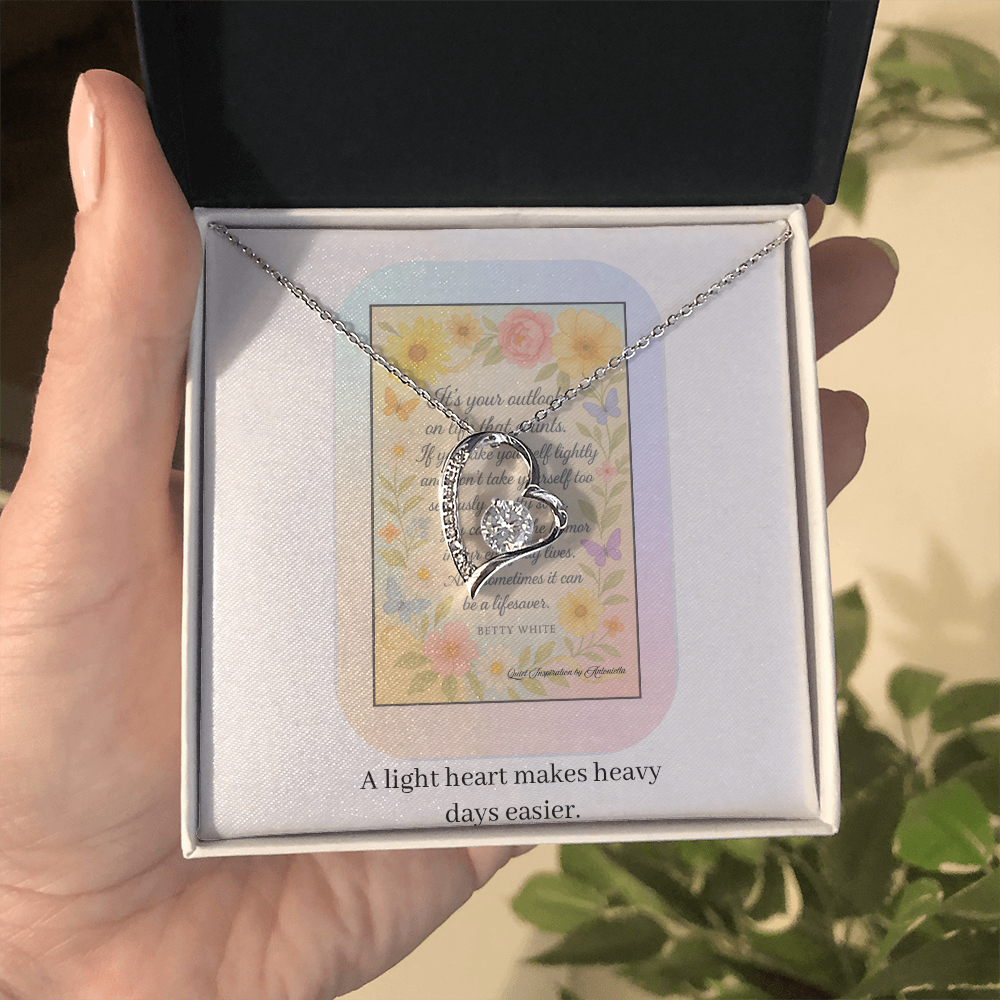Inspirational Encouragement Necklace for Women – Motivational Gift About Strength, Perspective & Finding Joy in Hard Times