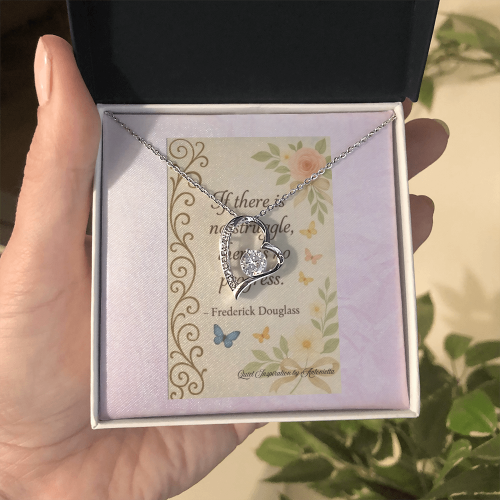 Forever Love Necklace – Inspirational Encouragement Gift for Her | Strength & Hope Jewelry