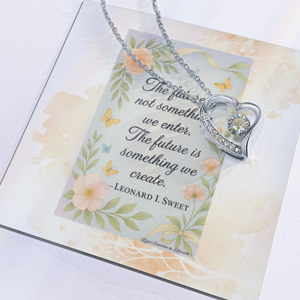Inspirational Future Necklace for Women – “Create Your Future” Motivational Gift | Encouragement Jewelry for New Beginnings