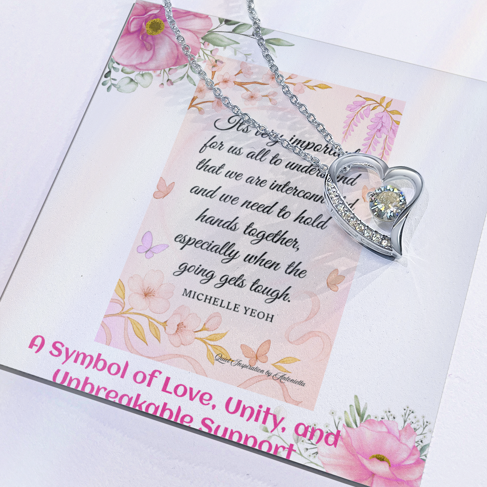 Elegant Heart Necklace for Women – Meaningful Love & Support Gift for Someone Special