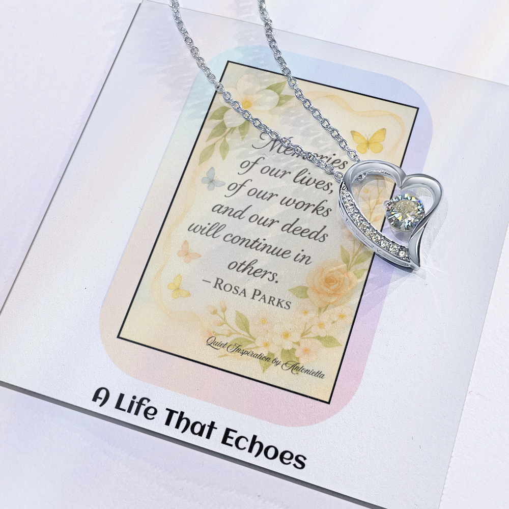 Encouragement Necklace for Women – Meaningful Gift About Legacy, Memories & Making a Difference