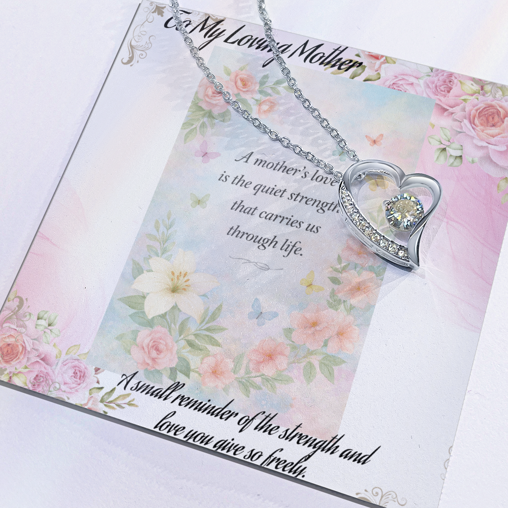 Gift for Mom That Says I Love You Without Words 💖 Keepsake Necklace