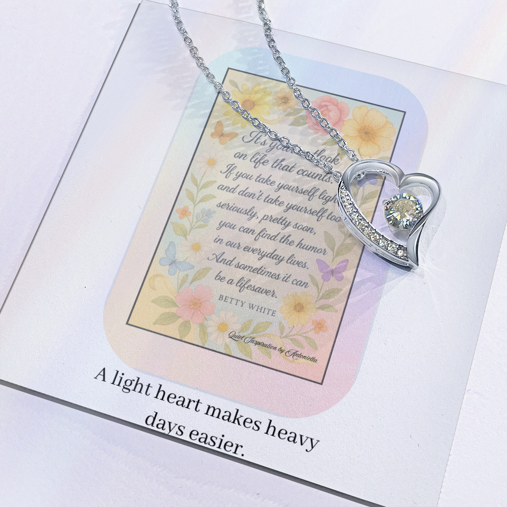 Inspirational Encouragement Necklace for Women – Motivational Gift About Strength, Perspective & Finding Joy in Hard Times