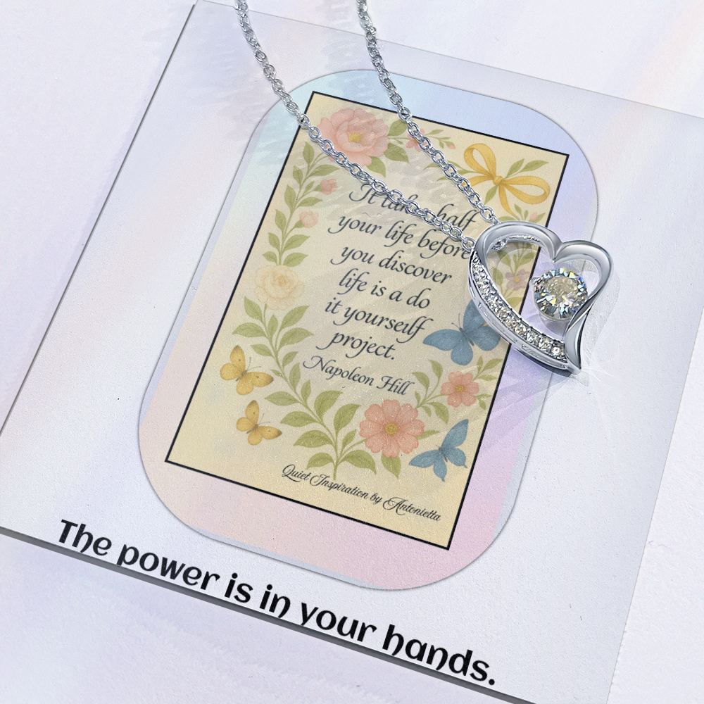 Motivational Gift for Women – Self Growth Necklace for Reinvention, Confidence & Taking Control of Your Life