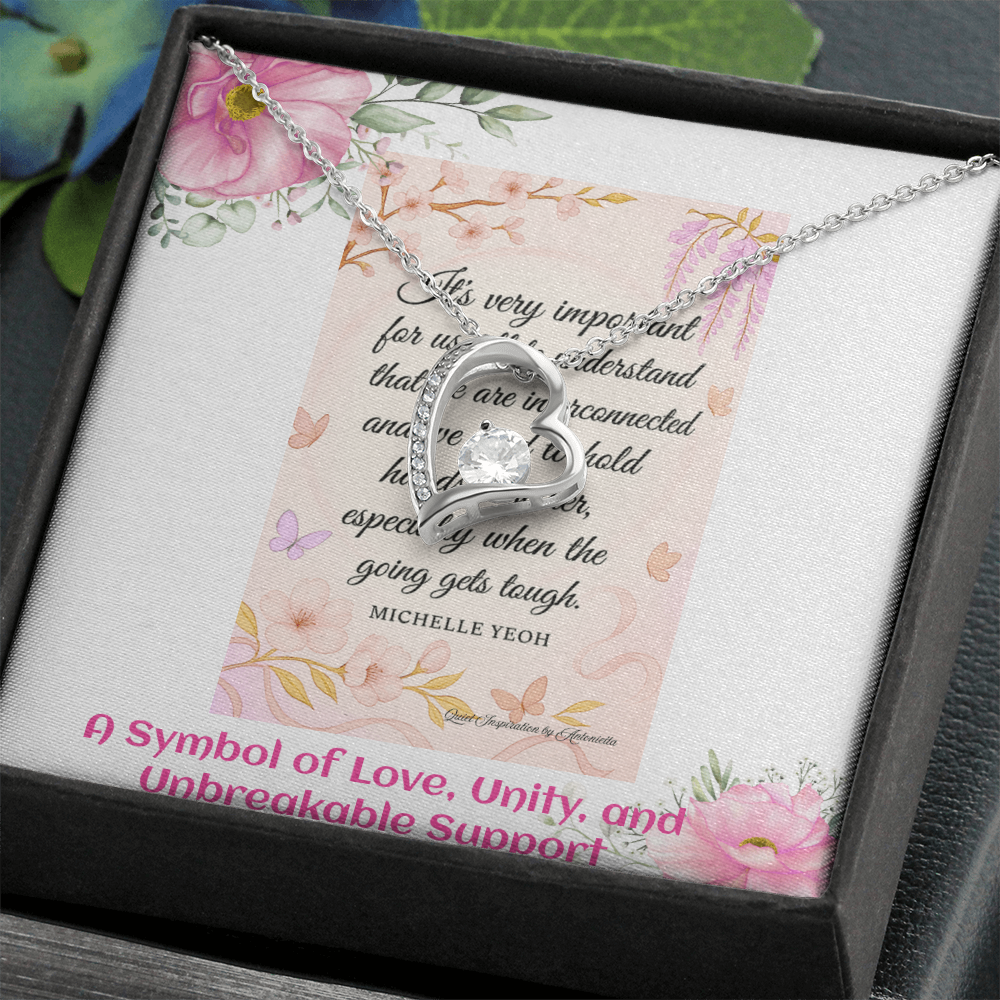 Elegant Heart Necklace for Women – Meaningful Love & Support Gift for Someone Special
