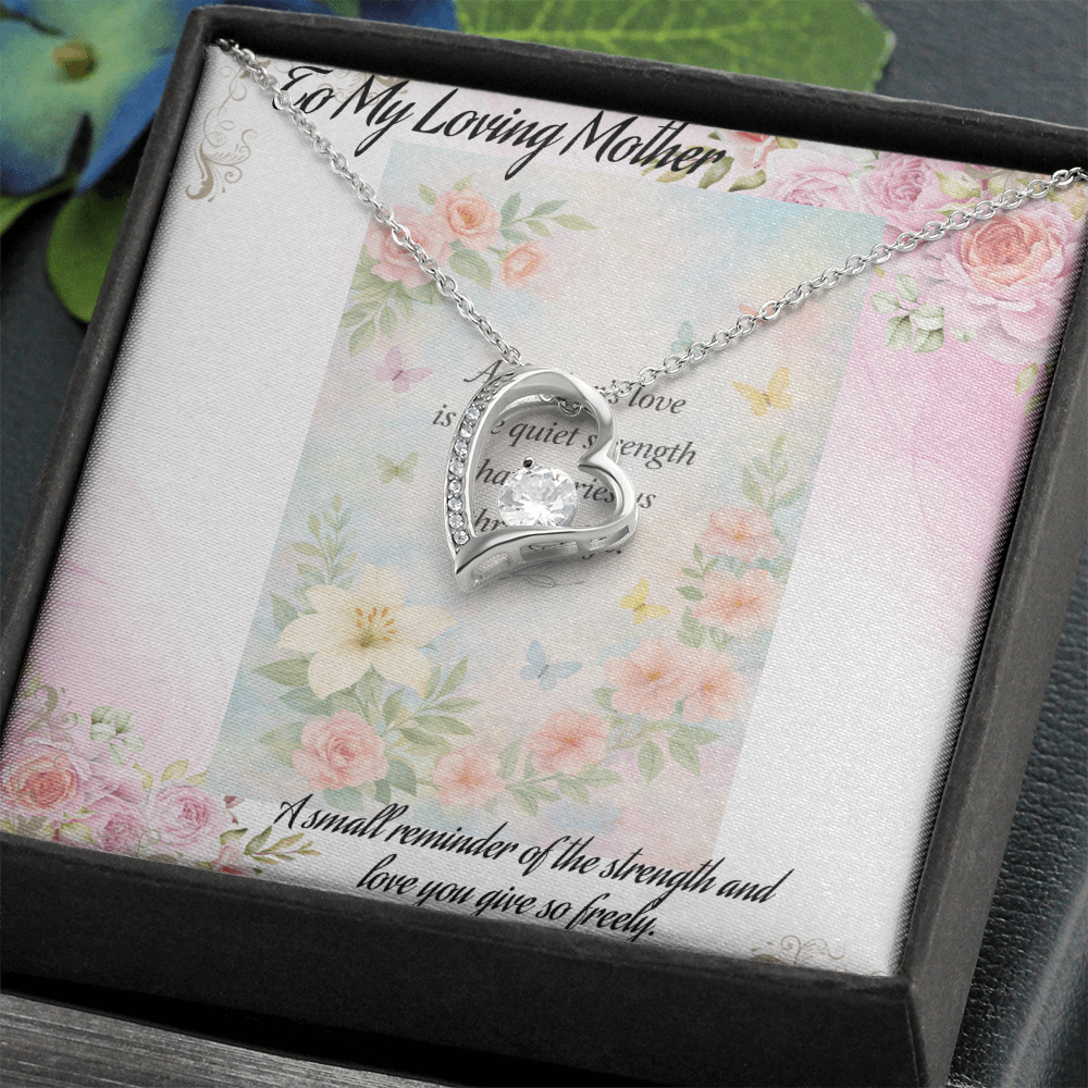 Gift for Mom That Says I Love You Without Words 💖 Keepsake Necklace