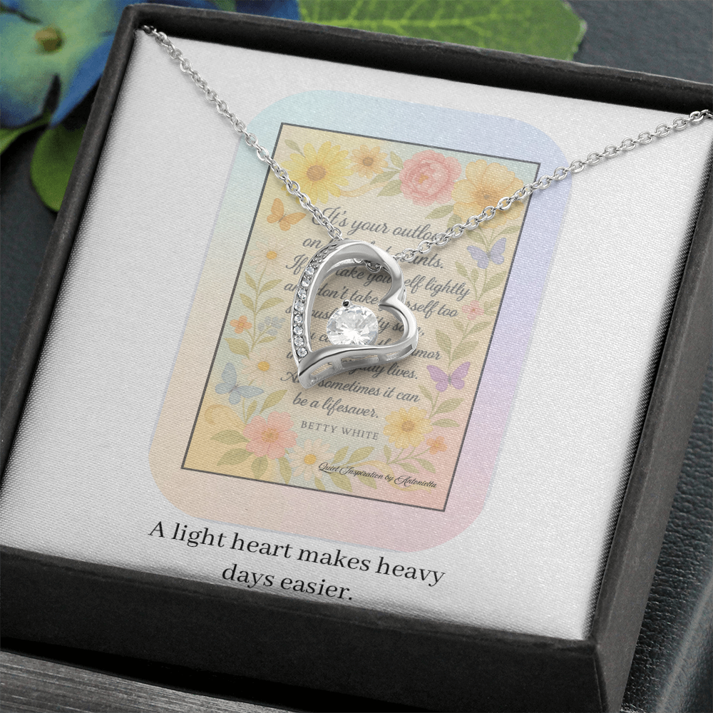 Inspirational Encouragement Necklace for Women – Motivational Gift About Strength, Perspective & Finding Joy in Hard Times