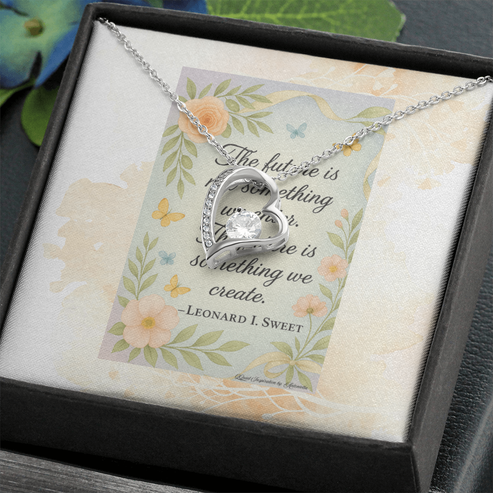 Inspirational Future Necklace for Women – “Create Your Future” Motivational Gift | Encouragement Jewelry for New Beginnings