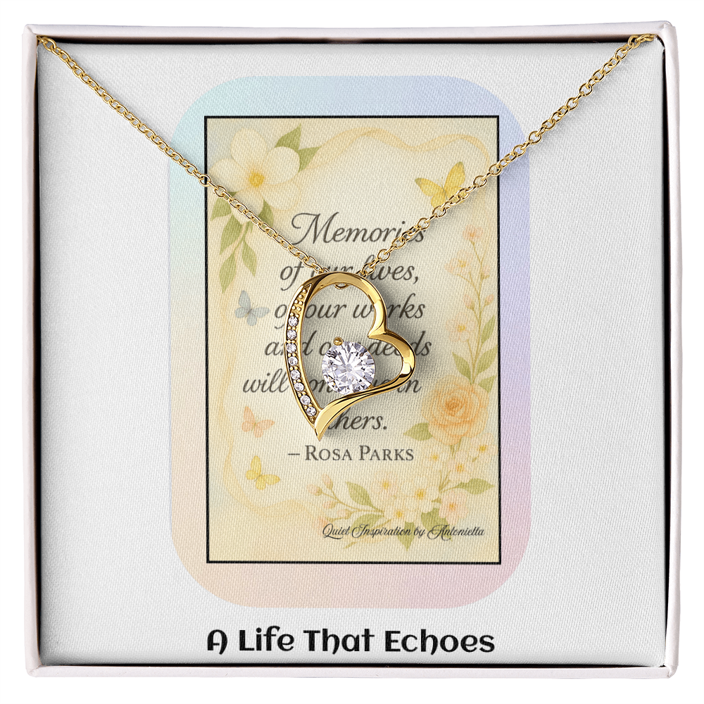 Encouragement Necklace for Women – Meaningful Gift About Legacy, Memories & Making a Difference