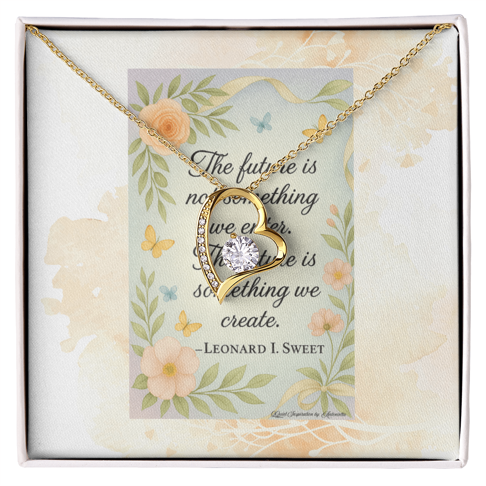 Inspirational Future Necklace for Women – “Create Your Future” Motivational Gift | Encouragement Jewelry for New Beginnings