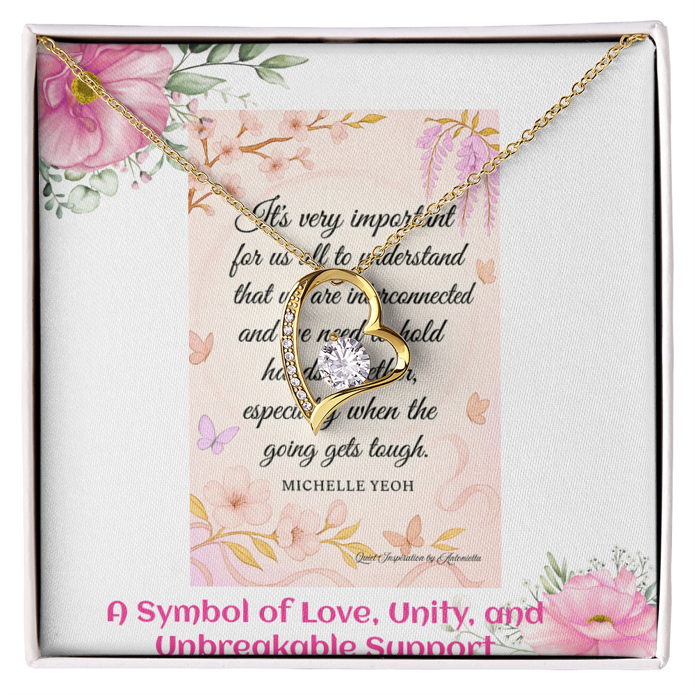 Elegant Heart Necklace for Women – Meaningful Love & Support Gift for Someone Special