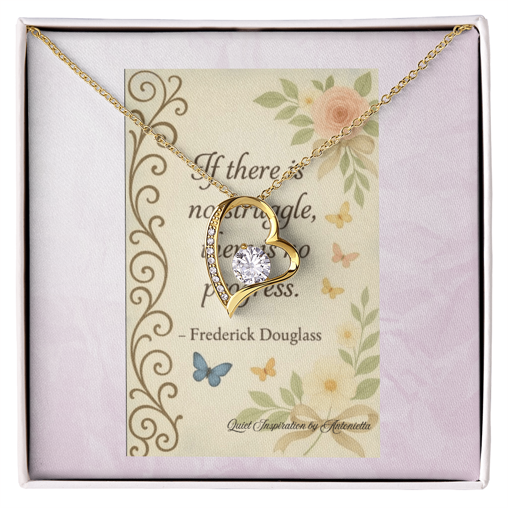 Forever Love Necklace – Inspirational Encouragement Gift for Her | Strength & Hope Jewelry