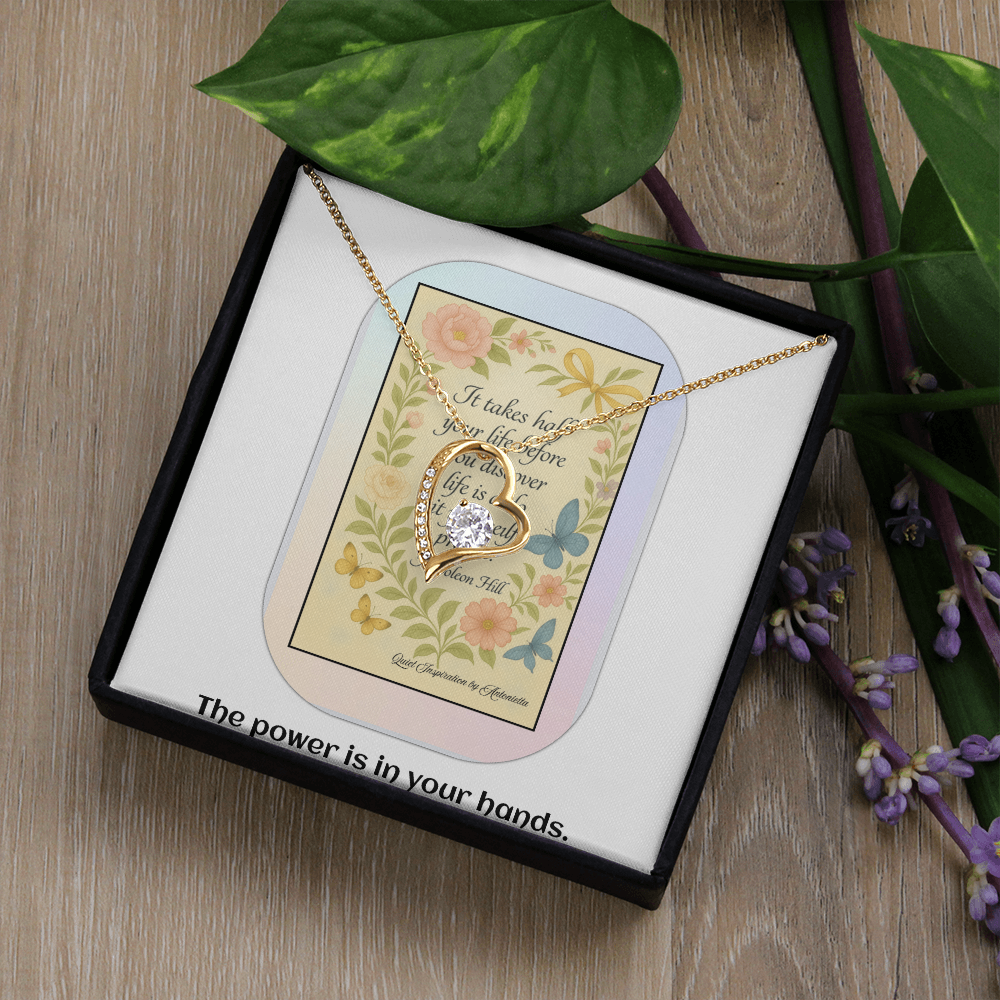 Motivational Gift for Women – Self Growth Necklace for Reinvention, Confidence & Taking Control of Your Life