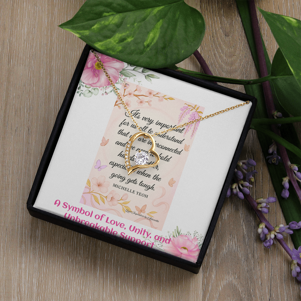 Elegant Heart Necklace for Women – Meaningful Love & Support Gift for Someone Special