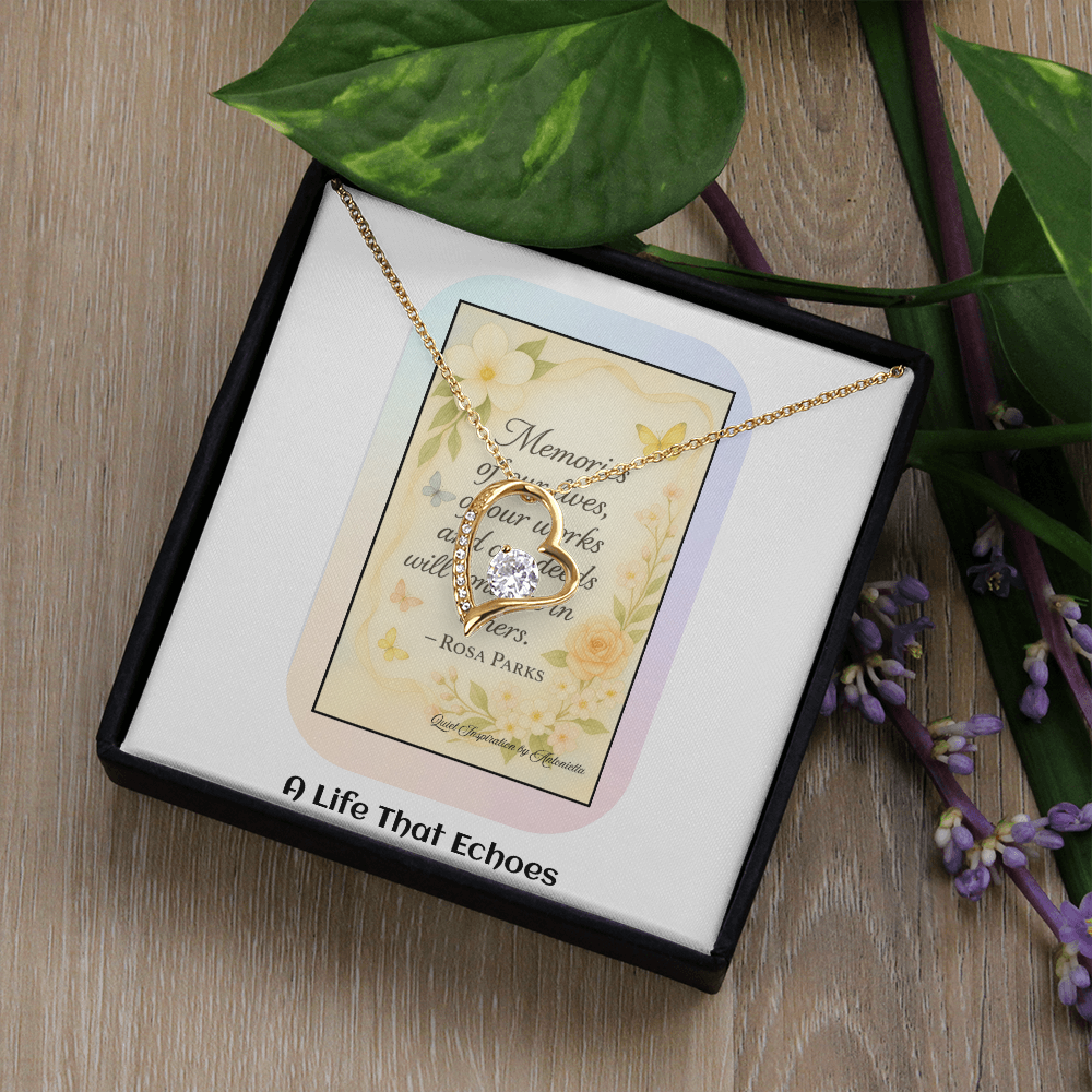 Encouragement Necklace for Women – Meaningful Gift About Legacy, Memories & Making a Difference