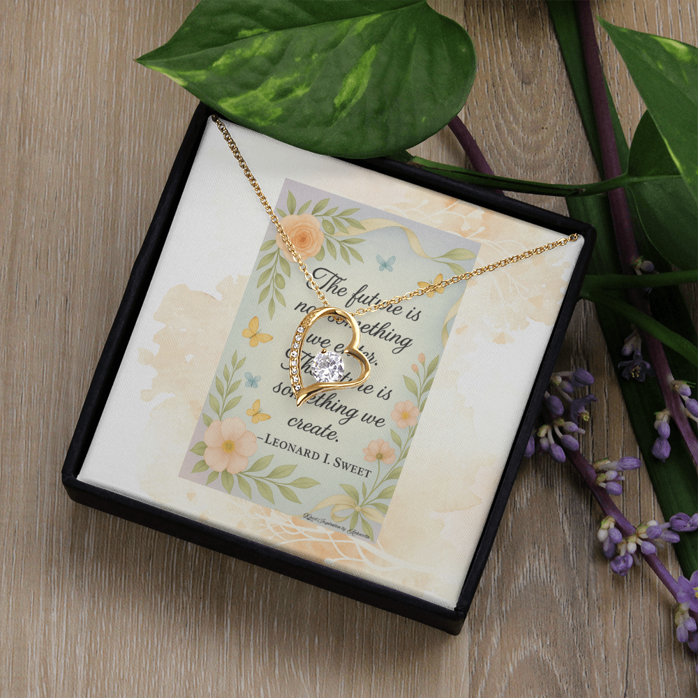 Inspirational Future Necklace for Women – “Create Your Future” Motivational Gift | Encouragement Jewelry for New Beginnings