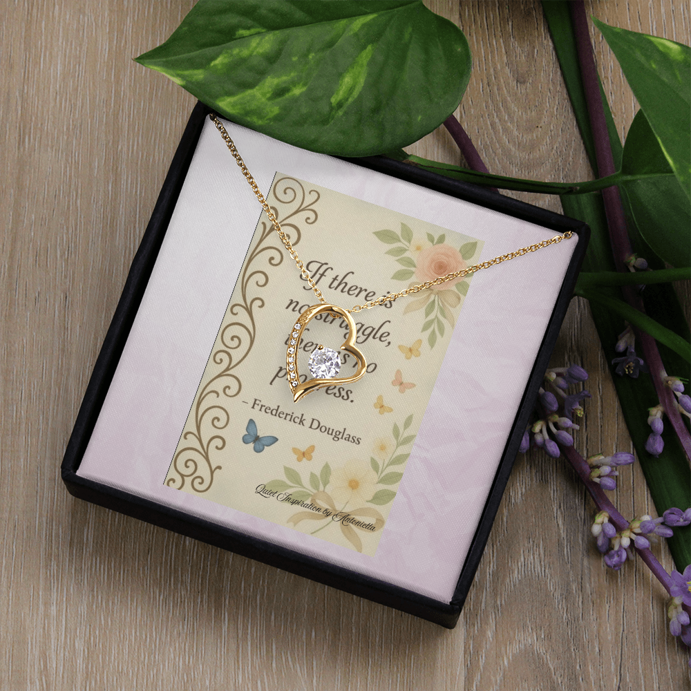 Forever Love Necklace – Inspirational Encouragement Gift for Her | Strength & Hope Jewelry