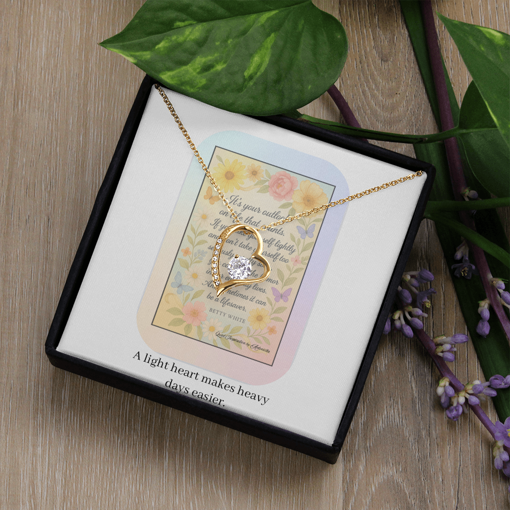 Inspirational Encouragement Necklace for Women – Motivational Gift About Strength, Perspective & Finding Joy in Hard Times