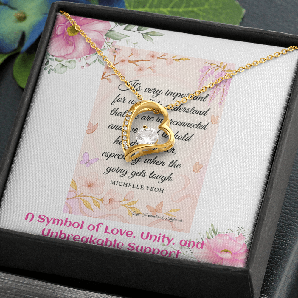 Elegant Heart Necklace for Women – Meaningful Love & Support Gift for Someone Special