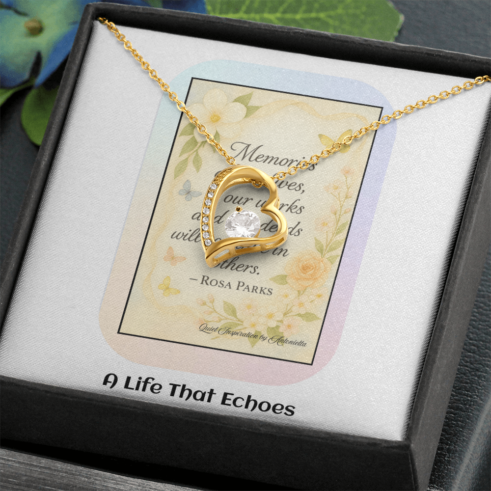 Encouragement Necklace for Women – Meaningful Gift About Legacy, Memories & Making a Difference