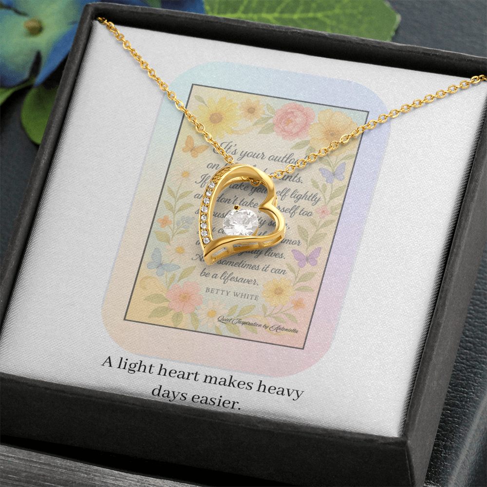 Inspirational Encouragement Necklace for Women – Motivational Gift About Strength, Perspective & Finding Joy in Hard Times