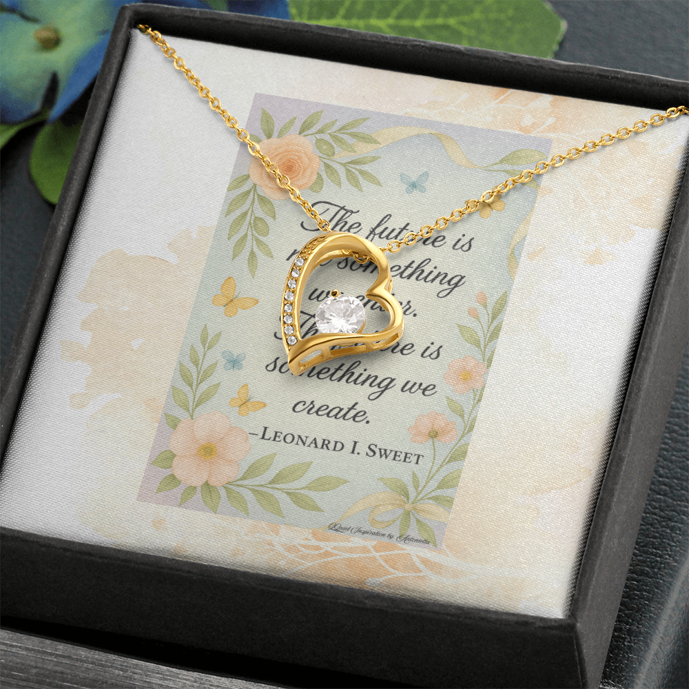 Inspirational Future Necklace for Women – “Create Your Future” Motivational Gift | Encouragement Jewelry for New Beginnings
