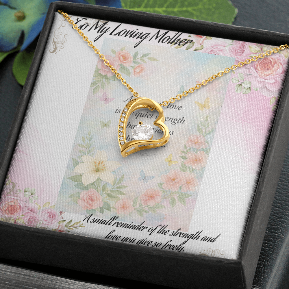 Gift for Mom That Says I Love You Without Words 💖 Keepsake Necklace