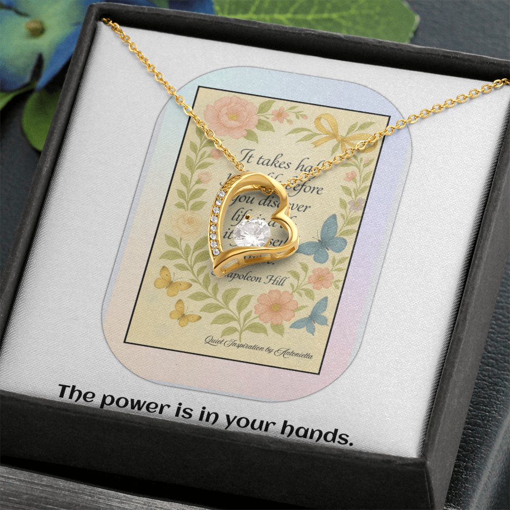 Motivational Gift for Women – Self Growth Necklace for Reinvention, Confidence & Taking Control of Your Life