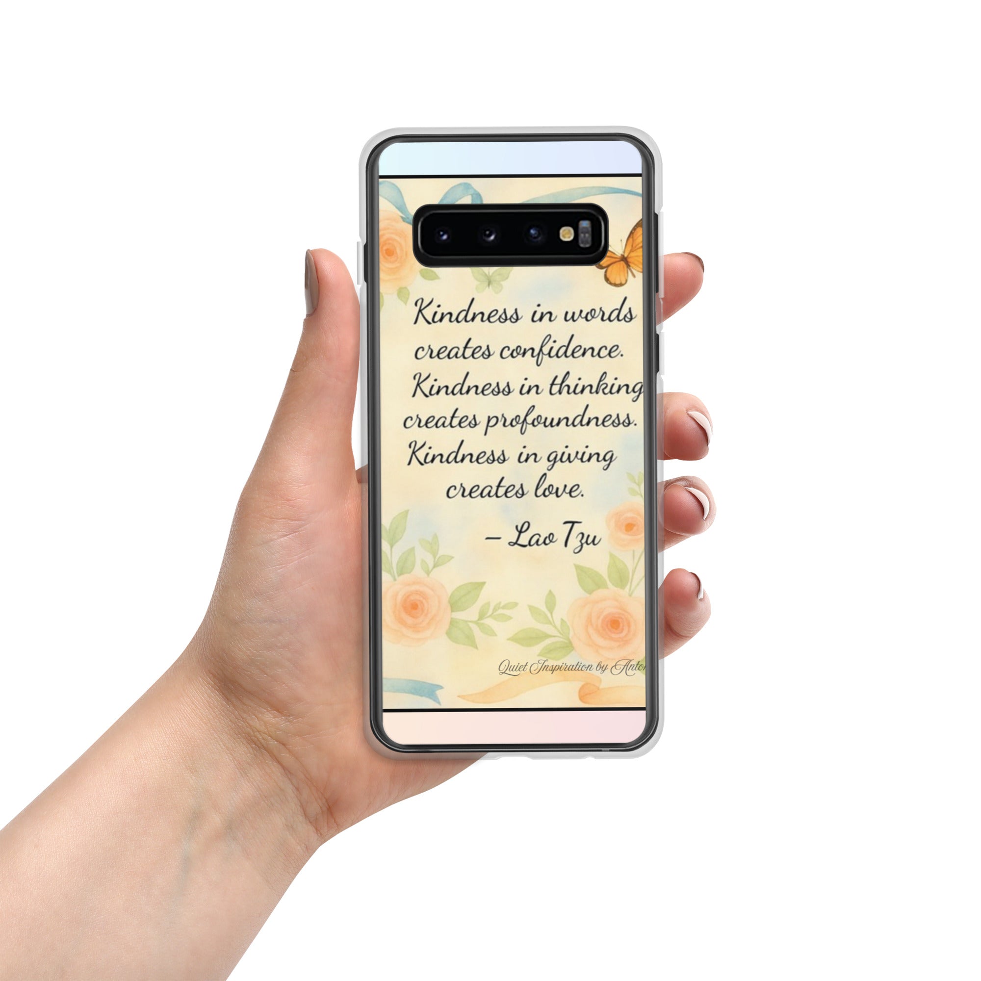 “Kindness in Words…” Lao Tzu Inspirational Quote Clear Case for Samsung®