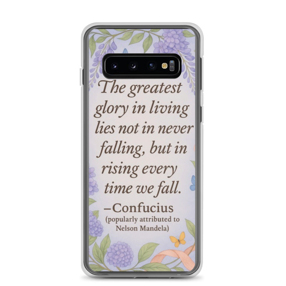 “The Greatest Glory…” Confucius, Clear Case for Samsung®