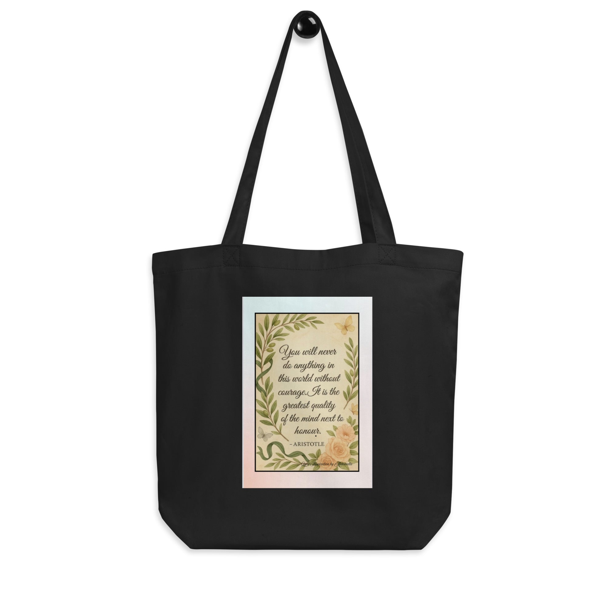 Aristotle, : You will never do anything,” Eco Tote Bag