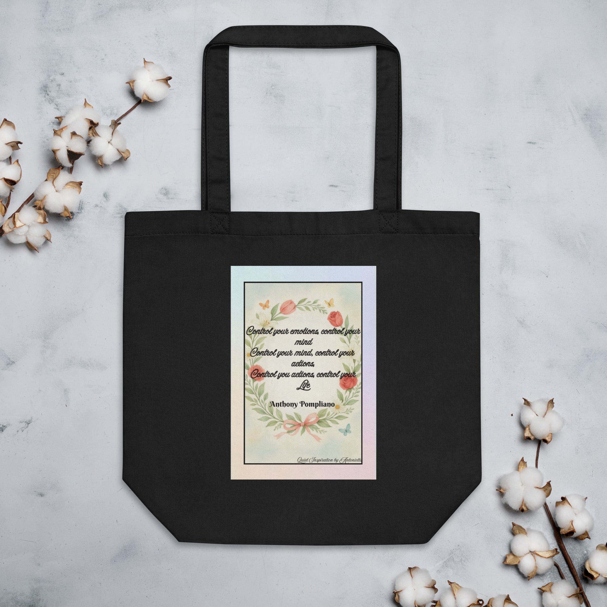 Anthony Pompliano, “Control your emotions…” Eco Tote Bag