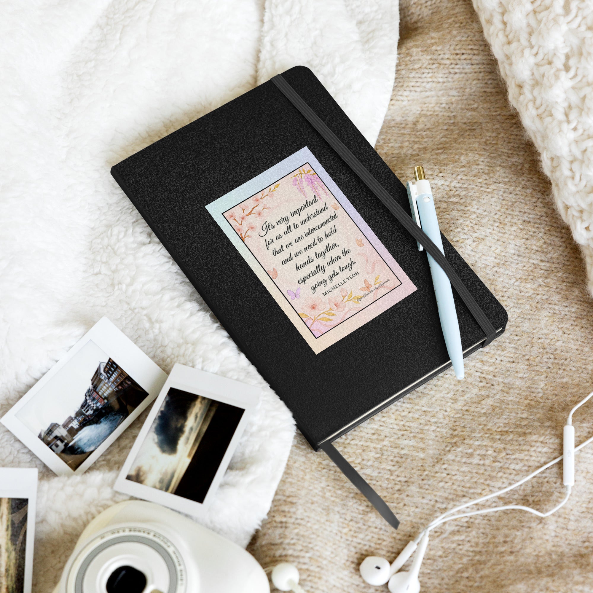 Michelle Yeoh, “ It is importantly…” Hardcover bound notebook