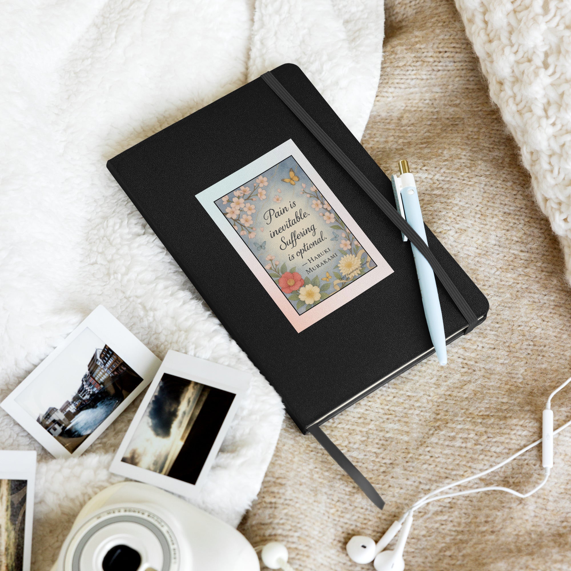 Hardcover bound notebook