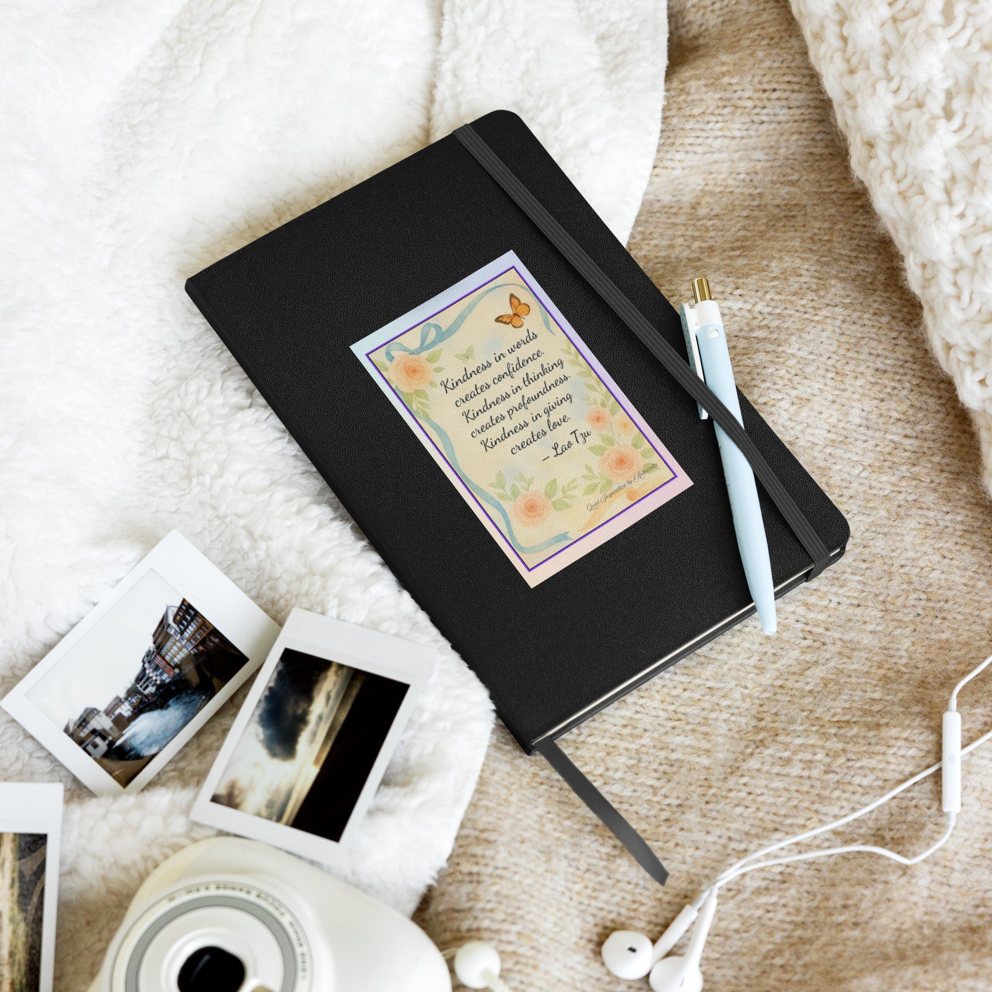 Hardcover bound notebook