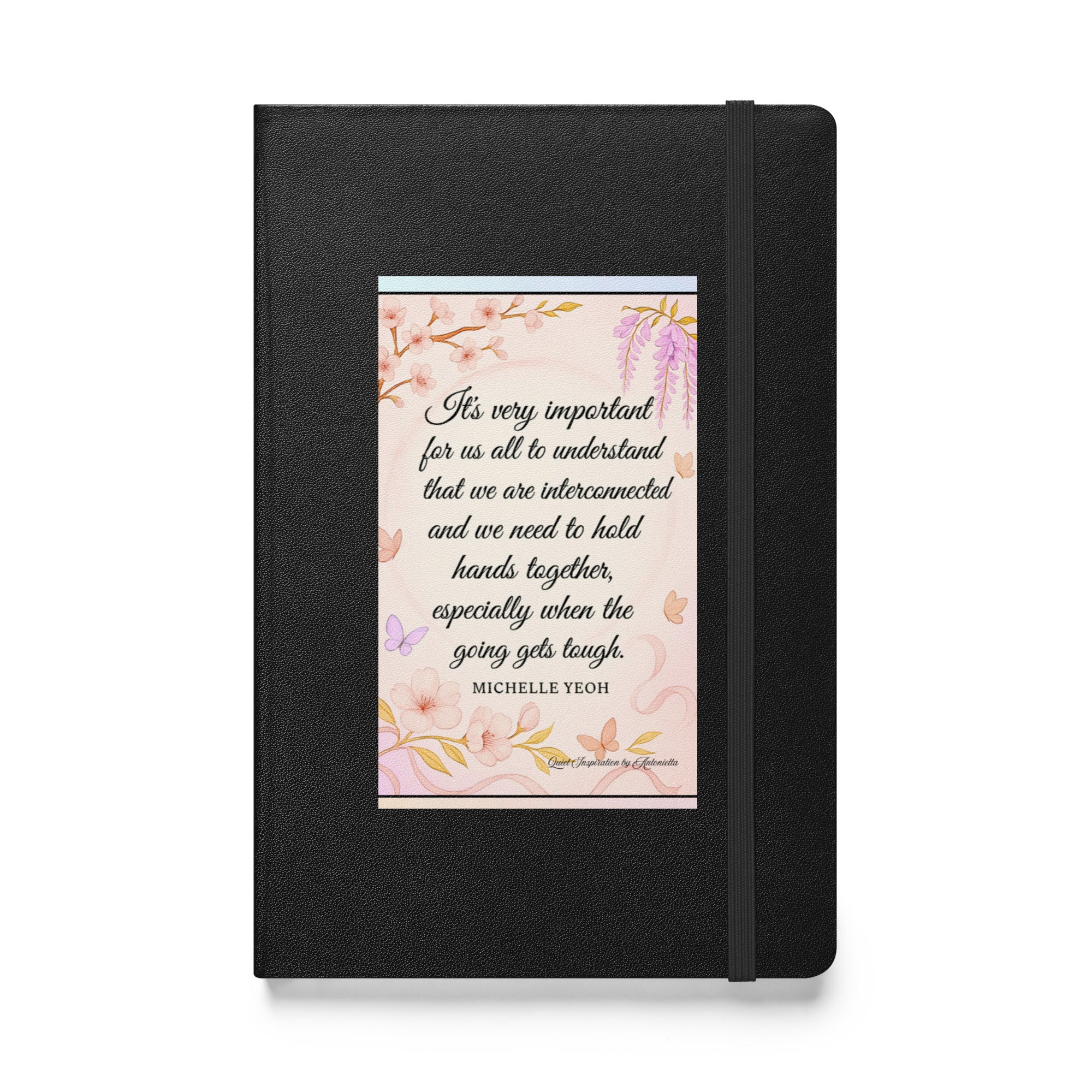 Michelle Yeoh, “It is very important for us all…” Hardcover bound notebook