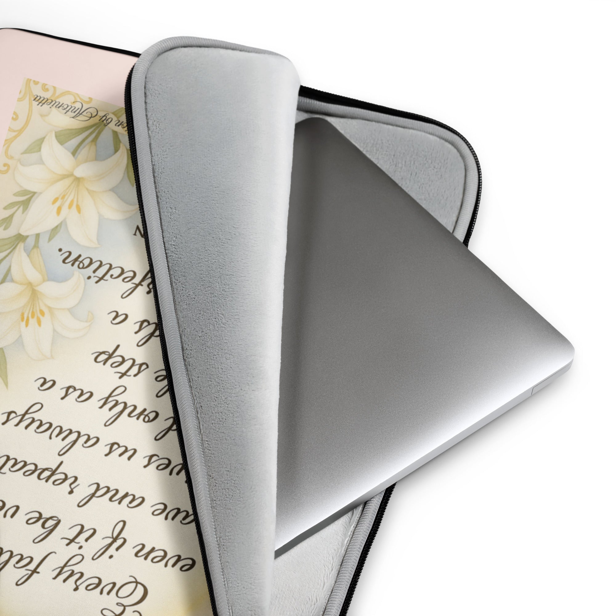 Each Fall Leads to Perfection Inspirational Laptop Sleeve