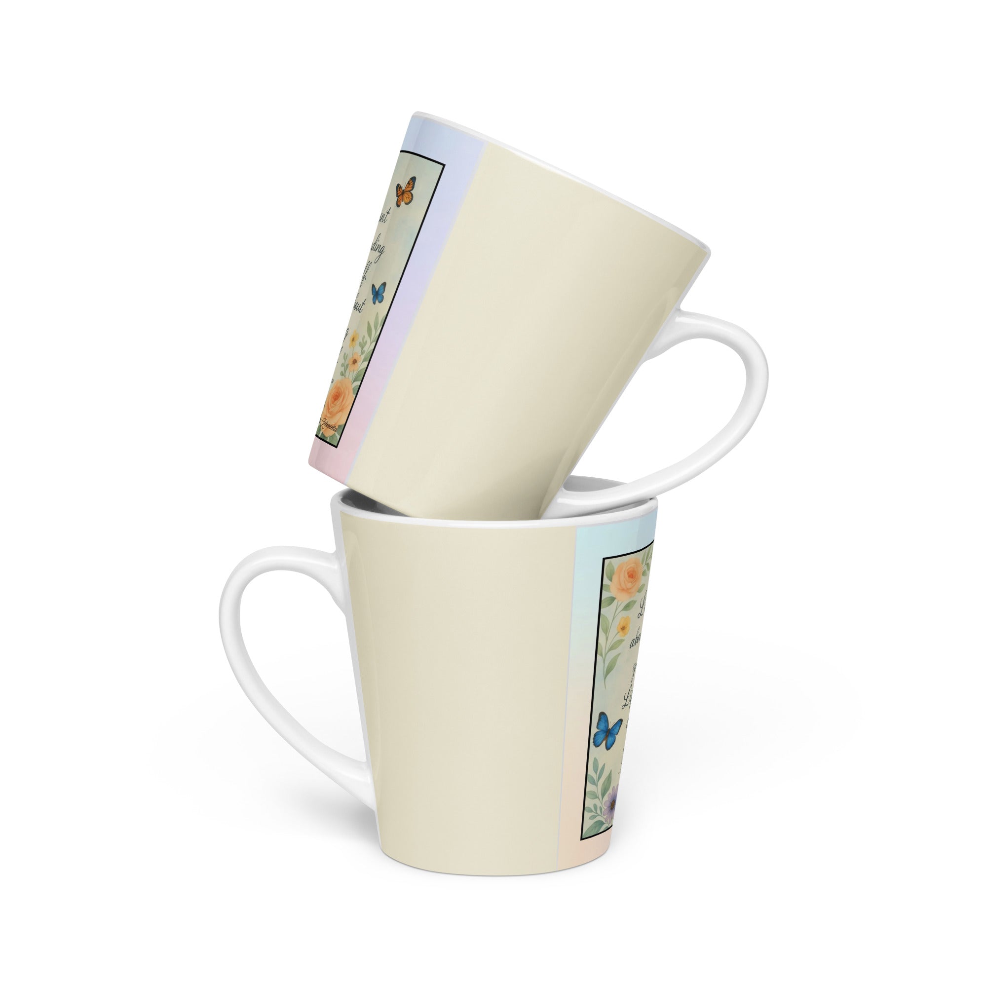 George Bernard Shaw, “ Life is not about…”  Latte mug