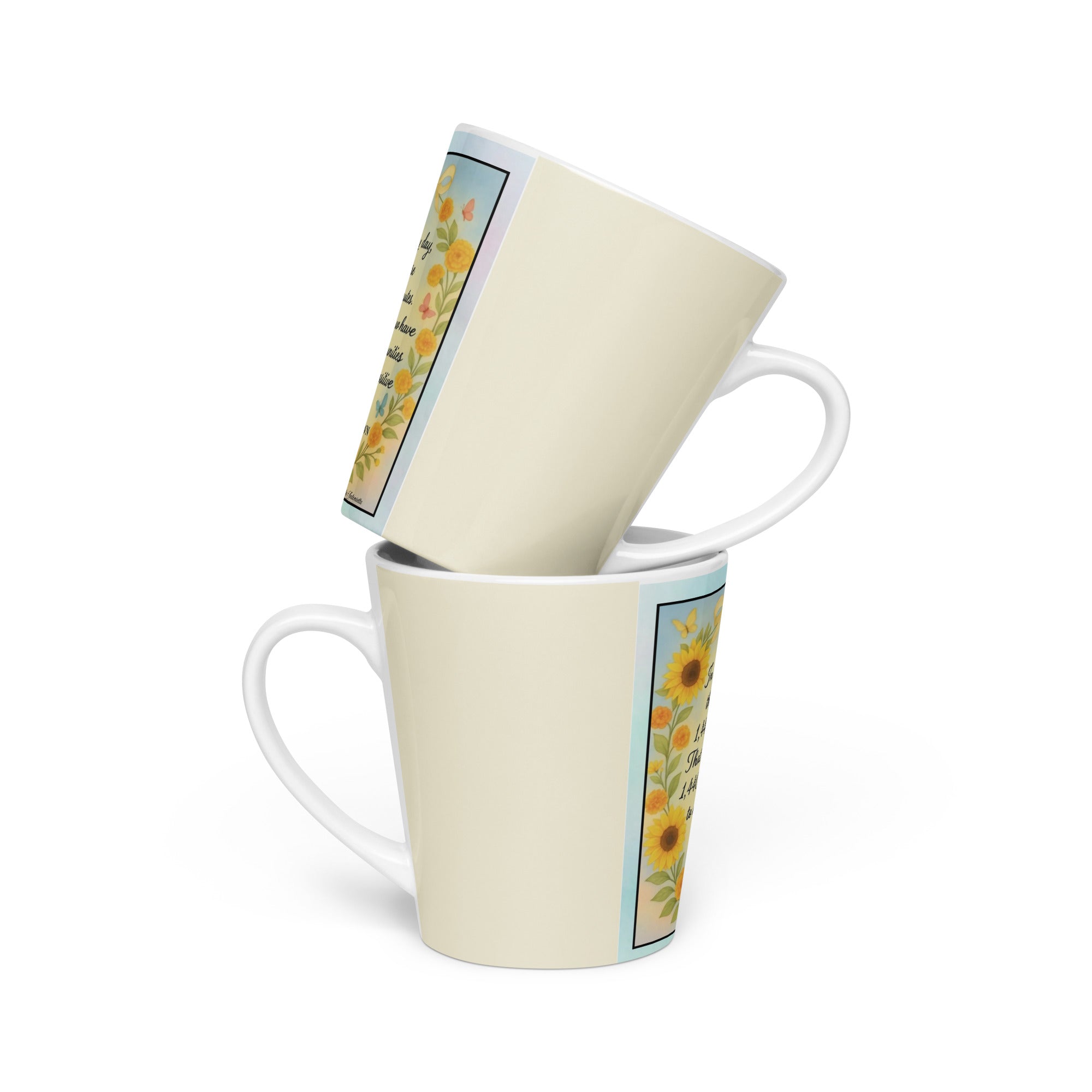 Les Brown, “ in every day….” Latte mug