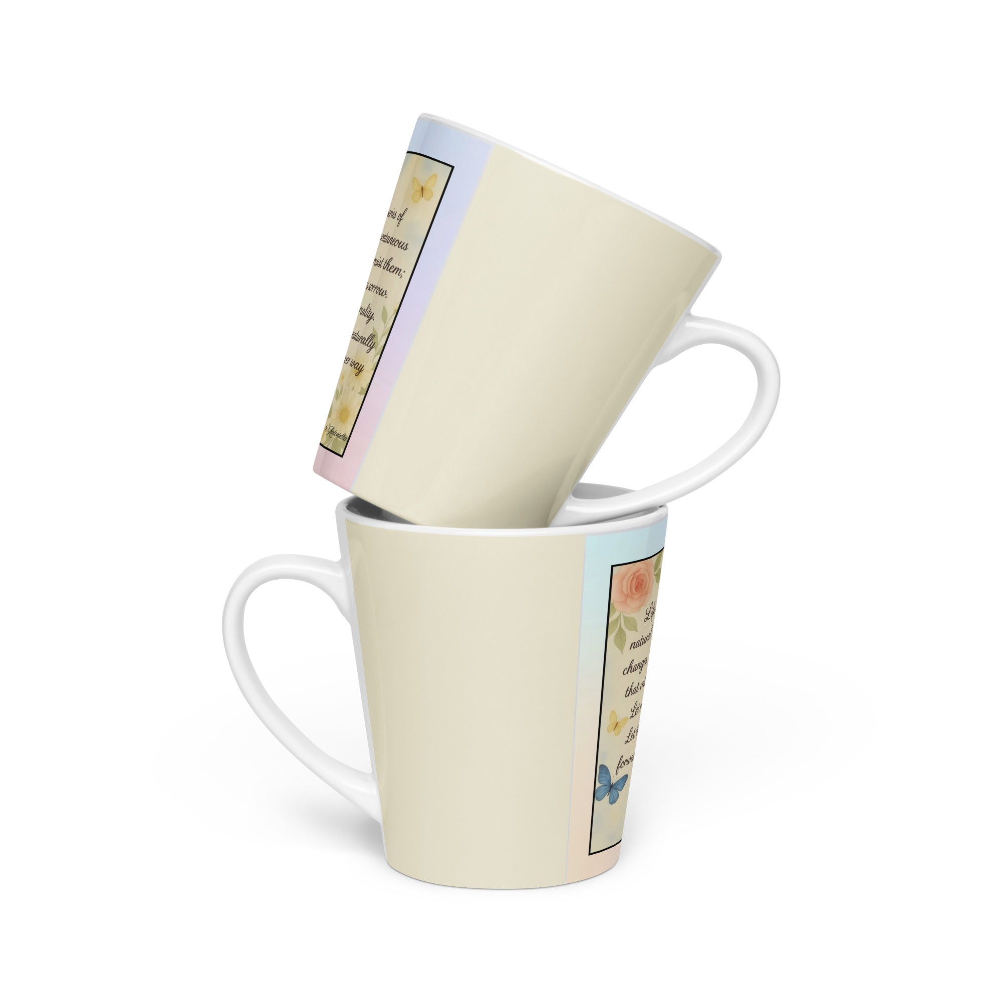 Lao Tzu, “Life is a series…”Latte mug