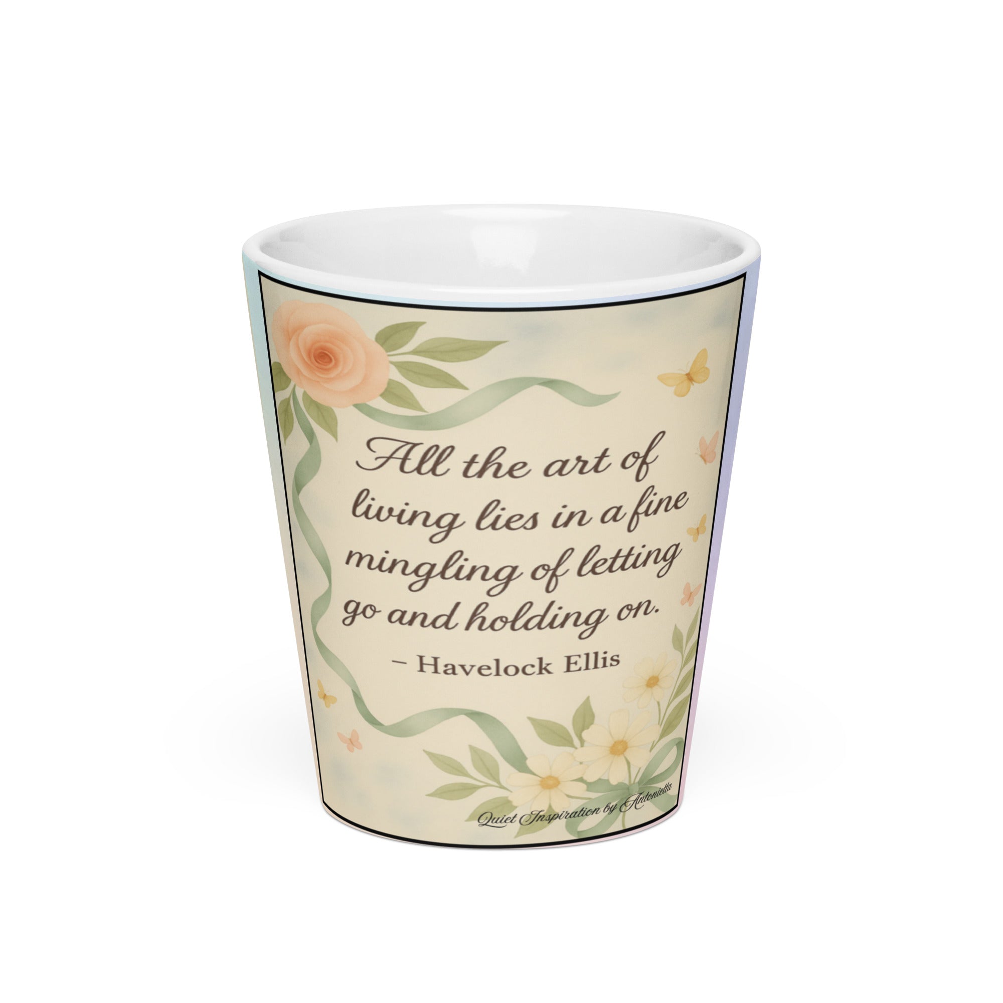 Havelock Ellis, “ The art of life…”Latte mug