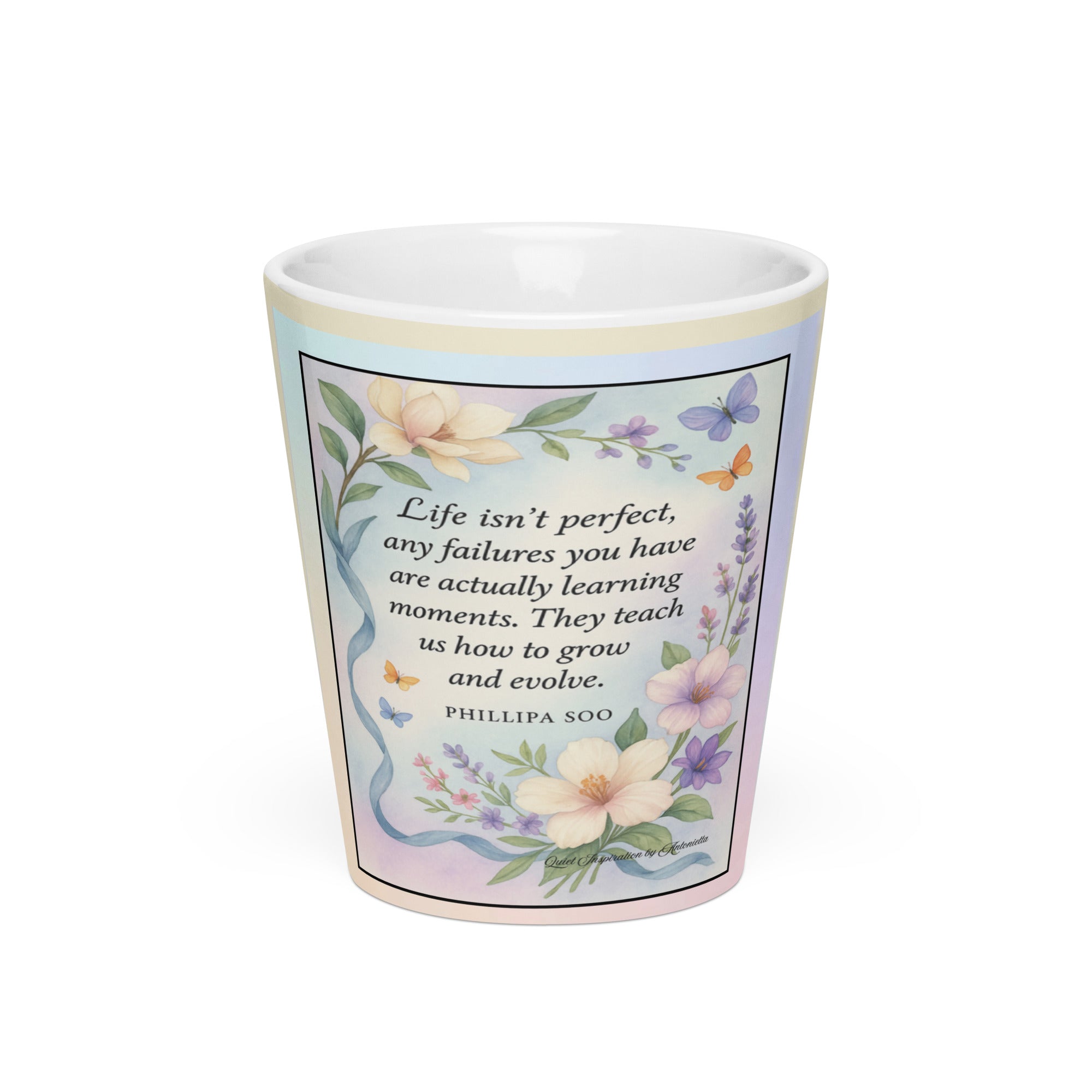 Phillipa Soo, “Life isn’t perfect…” Latte mug